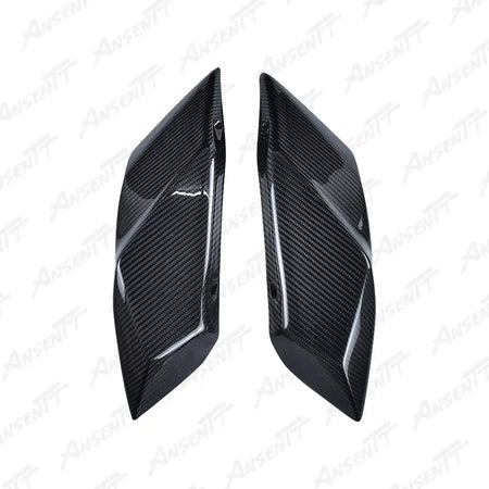 Carbon Fiber Tail Side Panels (Pair) for Kawasaki Ninja H2 H2C H2R 2015-2024 - 2x2 Twill Glossy