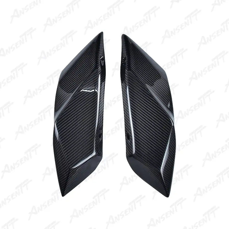 Carbon Fiber Tail Side Panels (Pair) for Kawasaki Ninja H2 H2C H2R 2015-2024 - 2x2 Twill Glossy