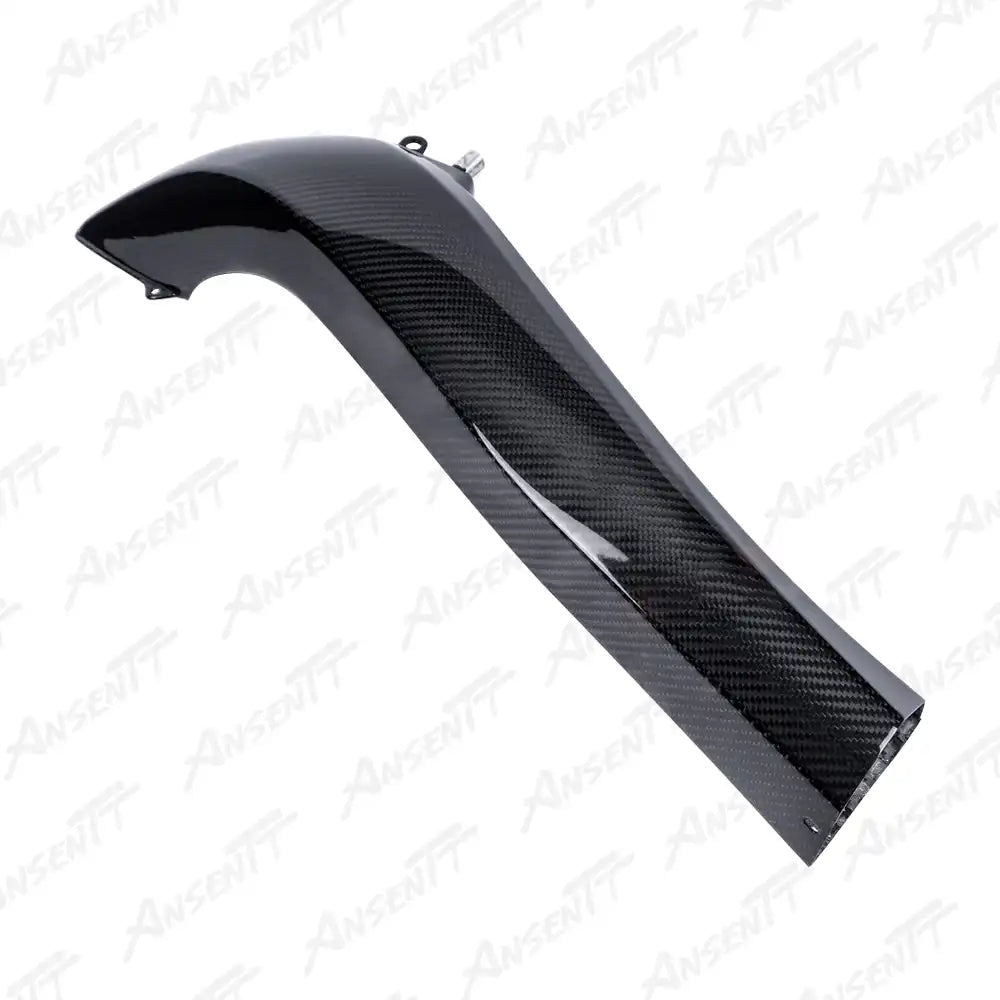 Carbon Fiber Left Ram Air Intake Duct Tube for Kawasaki Ninja H2 H2C 2015-2024 - 2x2 Twill Glossy