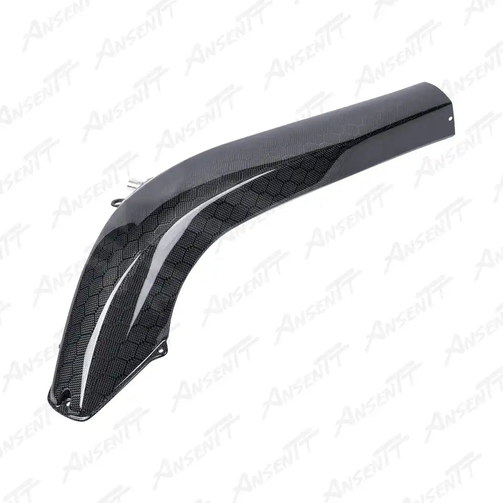 Carbon Fiber Left Ram Air Intake Duct Tube for Kawasaki Ninja H2 H2C 2015-2024 - 2x2 Twill Glossy