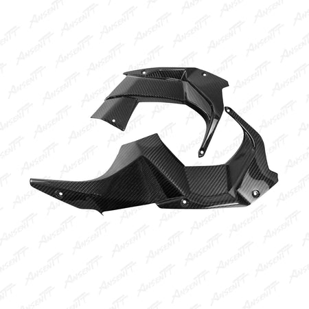 Carbon Fiber Dashpanel Side Panels (Pair) for Kawasaki Ninja H2 H2C H2R 2015-2024 - 2x2 Twill Glossy