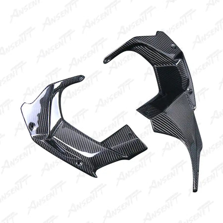Carbon Fiber Dashpanel Side Panels (Pair) for Kawasaki Ninja H2 H2C H2R 2015-2024 - 2x2 Twill Glossy