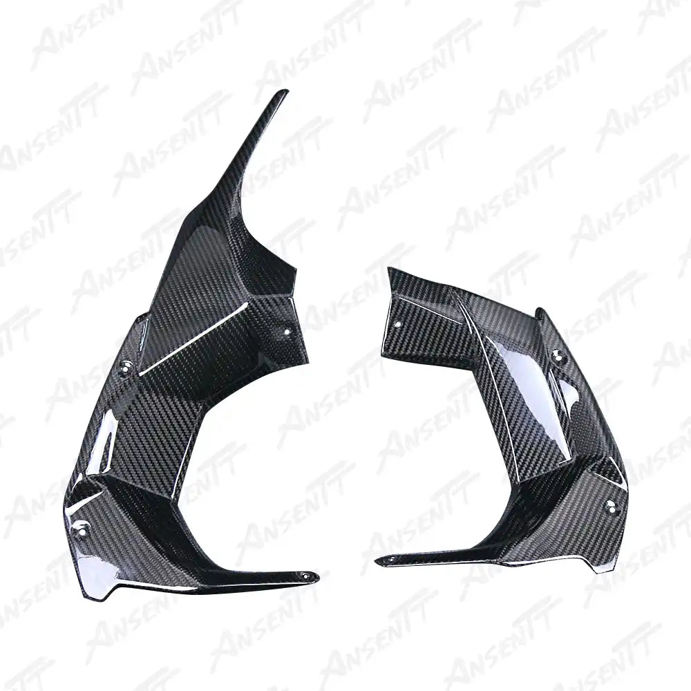 Carbon Fiber Dashpanel Side Panels (Pair) for Kawasaki Ninja H2 H2C H2R 2015-2024 - 2x2 Twill Glossy