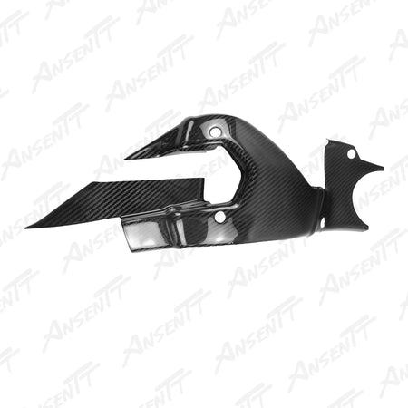 Carbon Fiber Swingarm Cover for Kawasaki Ninja H2 H2C H2R 2015-2024 - 2x2 Twill Glossy