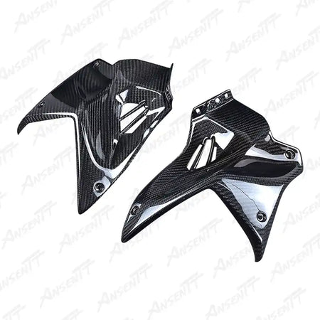 Carbon Fiber Front Upper Tank Side Panels (Pair) for Kawasaki Ninja H2 H2C H2R 2015-2024 - 2x2 Twill Glossy