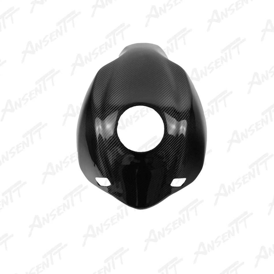 Carbon Fiber Fuel Tank Cover for Kawasaki Ninja H2 H2C H2R 2015-2024 - 2x2 Twill Glossy
