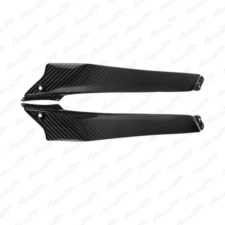 Carbon Fiber Tank Side Panels (Pair) for Kawasaki Ninja H2 H2C H2R 2015-2024 - 2x2 Twill Glossy