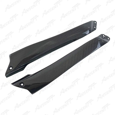 Carbon Fiber Tank Side Panels (Pair) for Kawasaki Ninja H2 H2C H2R 2015-2024 - 2x2 Twill Glossy