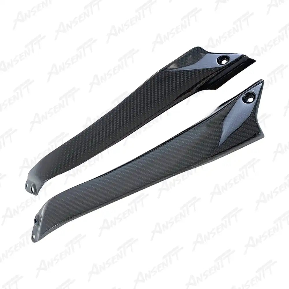 Carbon Fiber Tank Side Panels (Pair) for Kawasaki Ninja H2 H2C H2R 2015-2024 - 2x2 Twill Glossy