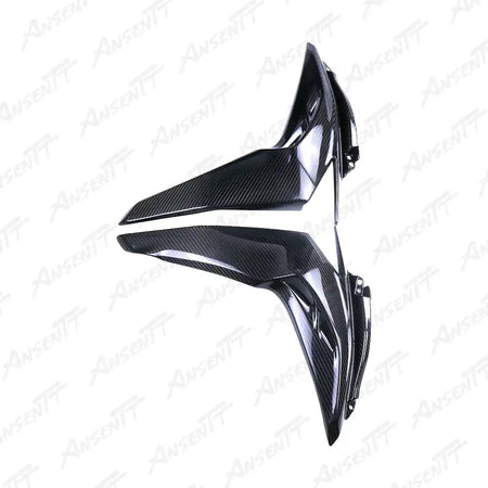 Carbon Fiber Radiator Shrouds (Pair) for Kawasaki Z1000 Z1000R 2014-2024 - 2x2 Twill Glossy
