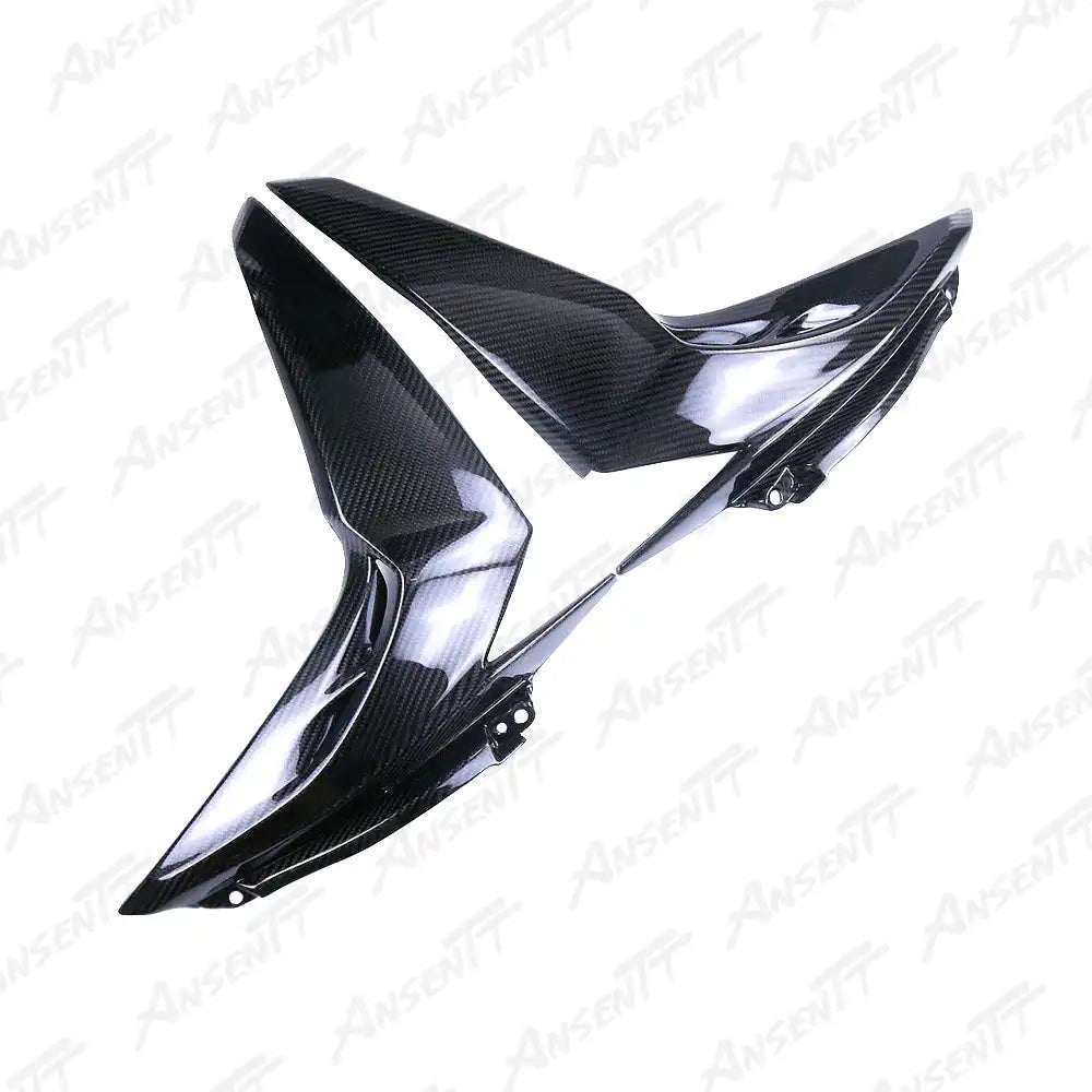 Carbon Fiber Radiator Shrouds (Pair) for Kawasaki Z1000 Z1000R 2014-2024 - 2x2 Twill Glossy
