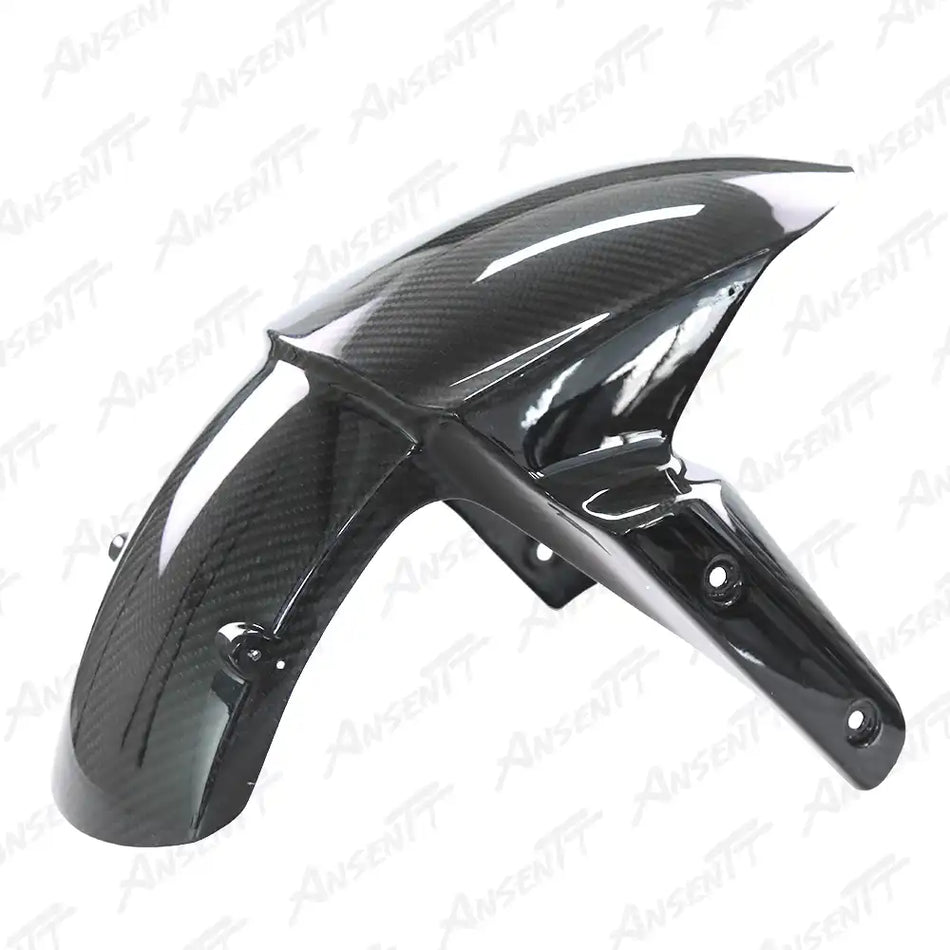 Carbon Fiber Front Fender for Kawasaki Z1000 Z1000R 2014-2024 - 2x2 Twill Glossy