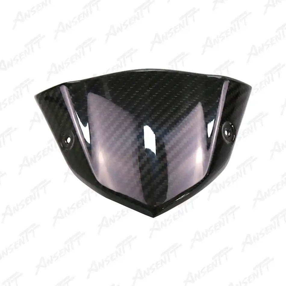 Carbon Fiber Front Instrument Windscreen for Kawasaki Z1000 Z1000R 2014-2024 - 2x2 Twill Glossy
