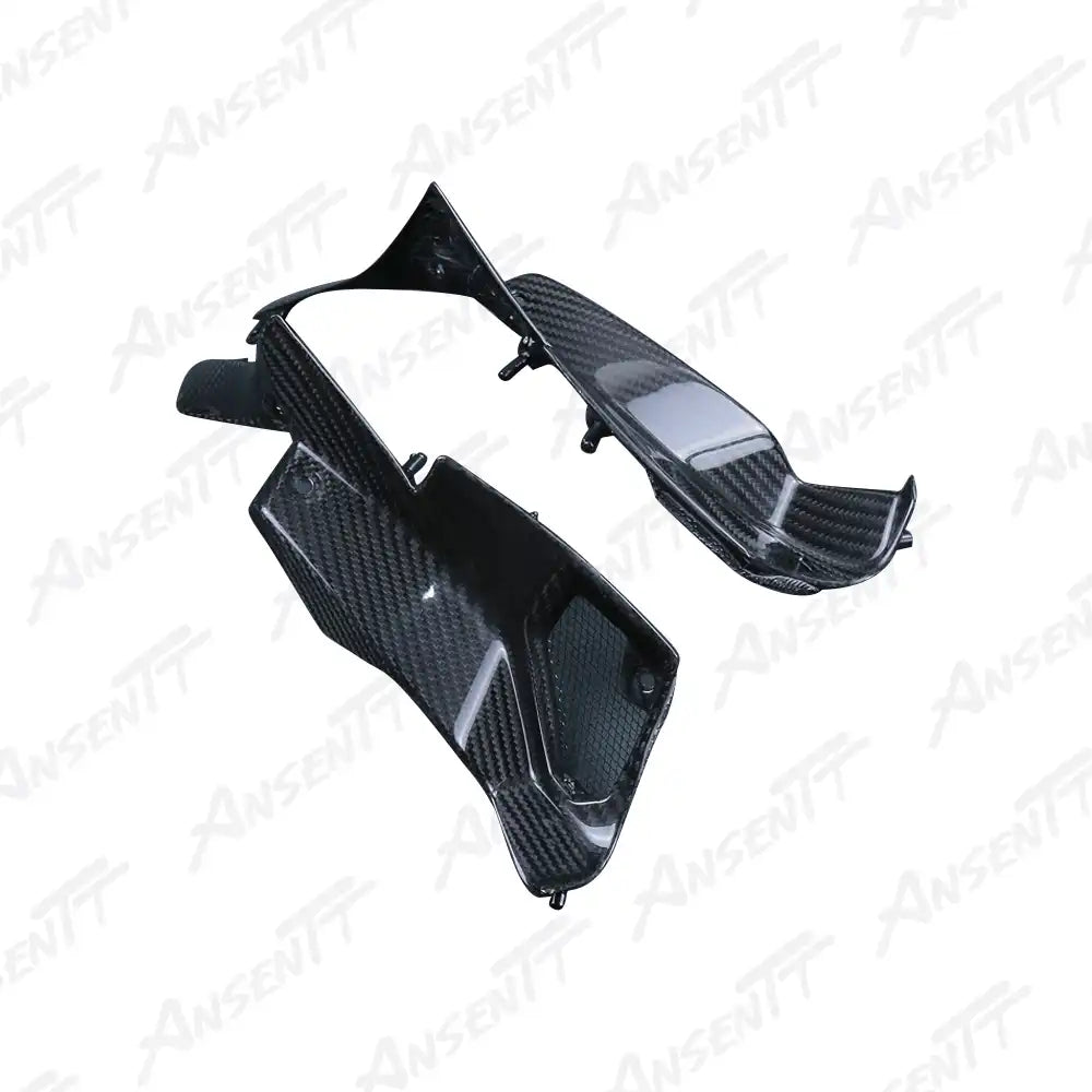 Carbon Fiber Radiator Shroud Inner Grille Panels (Pair) for Kawasaki Z1000 Z1000R 2014-2024 - 2x2 Twill Glossy