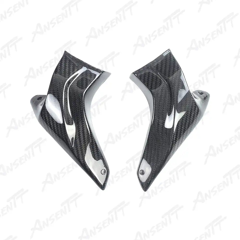 Carbon Fiber Brake Caliper Cooling Ducts (Pair) for Kawasaki Z1000 Z1000R 2014-2024 - 2x2 Twill Glossy