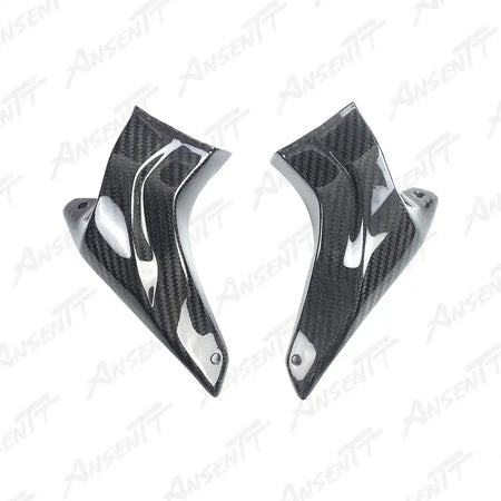 Carbon Fiber Brake Caliper Cooling Ducts (Pair) for Kawasaki Z1000 Z1000R 2014-2024 - 2x2 Twill Glossy