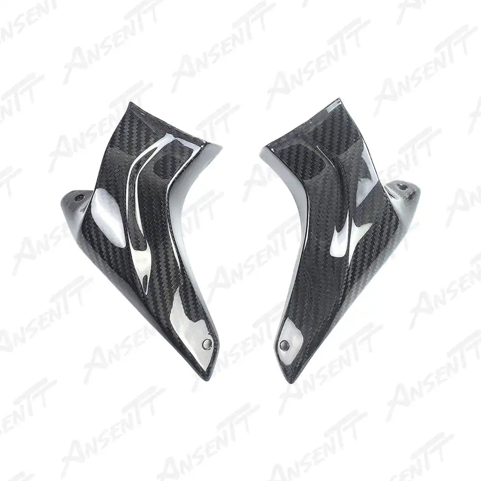 Carbon Fiber Brake Caliper Cooling Ducts (Pair) for Kawasaki Z1000 Z1000R 2014-2024 - 2x2 Twill Glossy