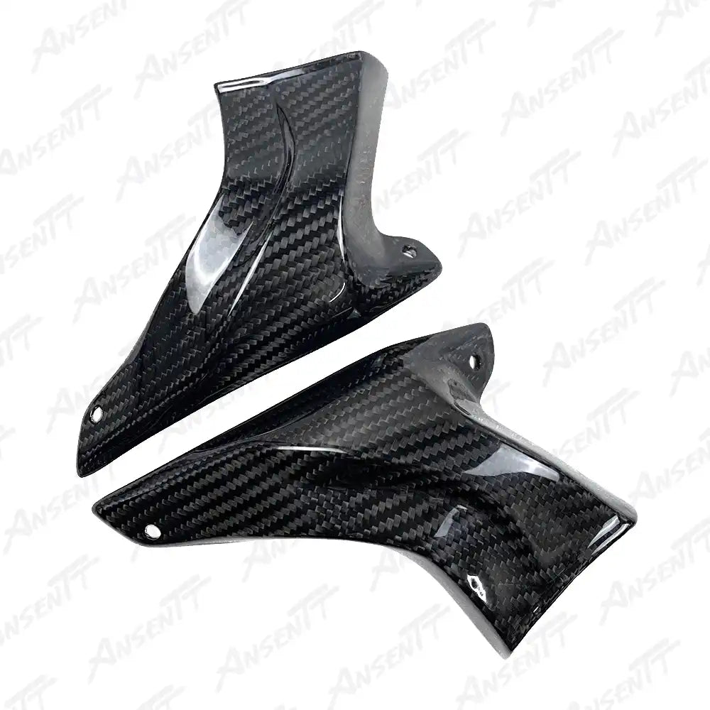 Carbon Fiber Brake Caliper Cooling Ducts (Pair) for Kawasaki Z1000 Z1000R 2014-2024 - 2x2 Twill Glossy