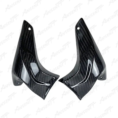 Carbon Fiber Brake Caliper Cooling Ducts (Pair) for Kawasaki Z1000 Z1000R 2014-2024 - 2x2 Twill Glossy