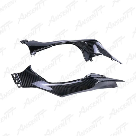 Carbon Fiber Under Seat Side Panels (Pair) for Kawasaki Z1000 Z1000R 2014-2024 - 2x2 Twill Glossy