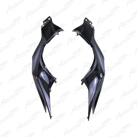 Carbon Fiber Under Seat Side Panels (Pair) for Kawasaki Z1000 Z1000R 2014-2024 - 2x2 Twill Glossy