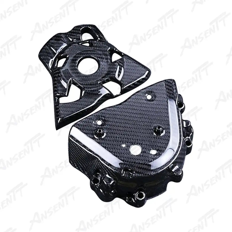 Carbon Fiber Sprocket Cover for Kawasaki Z1000 Z1000R 2014-2024 - 2x2 Twill Glossy