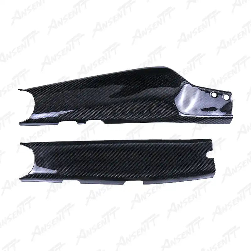Carbon Fiber Swingarm Protector Covers (Pair) for Kawasaki Z1000 Z1000R 2014-2024 - 2x2 Twill Glossy
