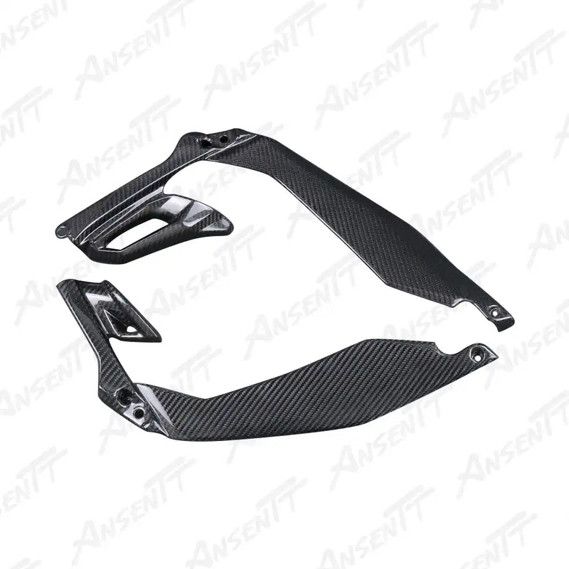 Protectores laterales de depósito de fibra de carbono (par) para Kawasaki Z1000 Z1000R 2014-2024 - Sarga 2x2 brillante