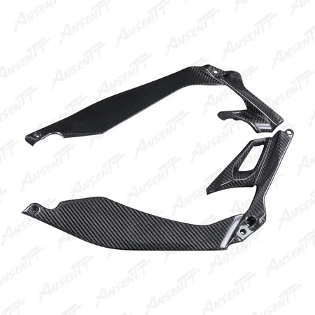 Carbon Fiber Tank Side Covers (Pair) for Kawasaki Z1000 Z1000R 2014-2024 - 2x2 Twill Glossy