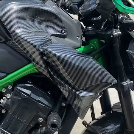 Carbon Fiber Radiator Shroud Inner Covers (Pair) for Kawasaki Z900  Z900 SE 2020-2024, 2x2 Twill Glossy