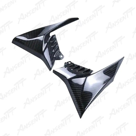 Carbon Fiber Radiator Shroud Inner Covers (Pair) for Kawasaki Z900  Z900 SE 2020-2024, 2x2 Twill Glossy