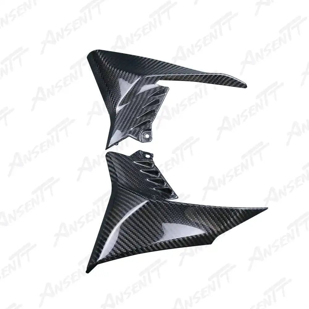 Carbon Fiber Radiator Shroud Inner Covers (Pair) for Kawasaki Z900  Z900 SE 2020-2024, 2x2 Twill Glossy