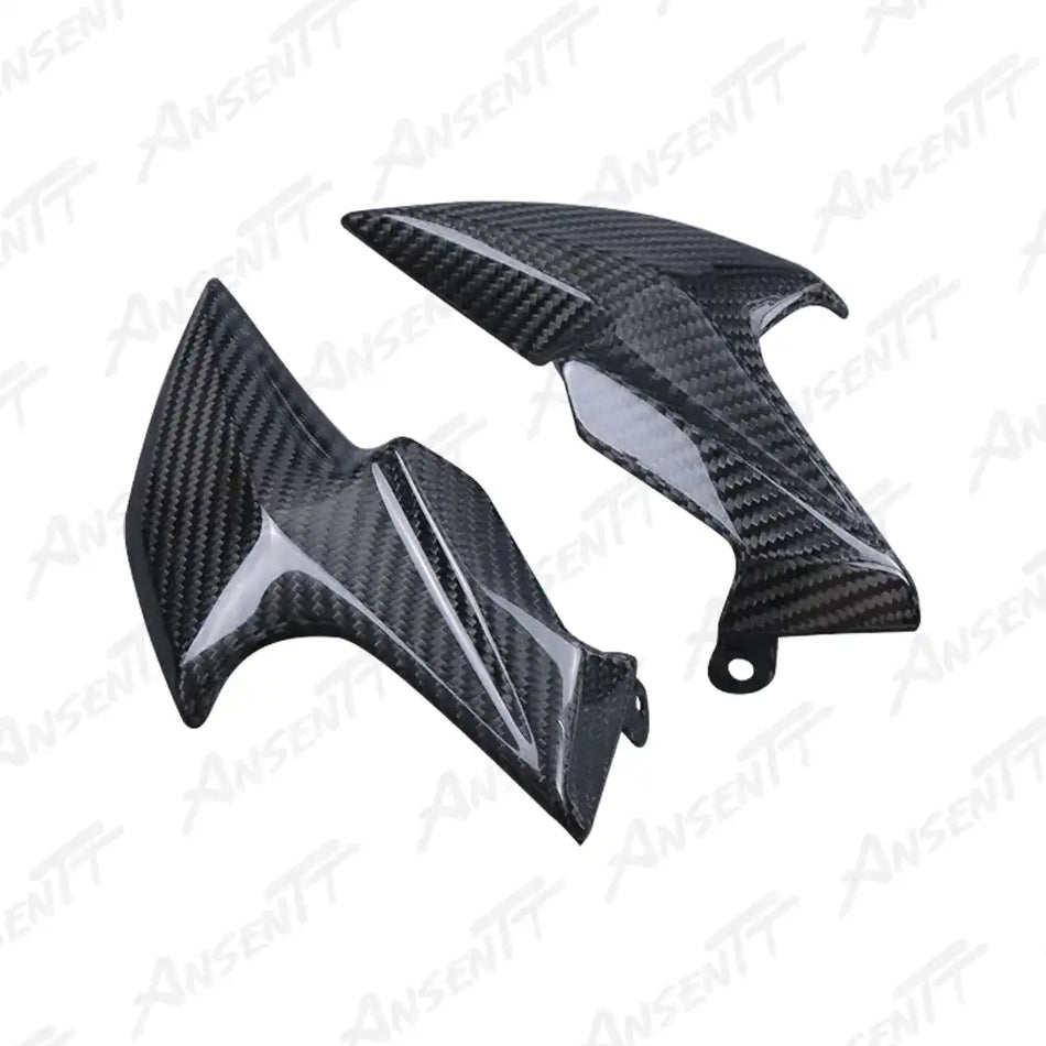 Carbon Fiber Headlight Side Cowl Fairing (Pair) for Kawasaki Z900  Z900 SE 2020-2024, 2x2 Twill Glossy