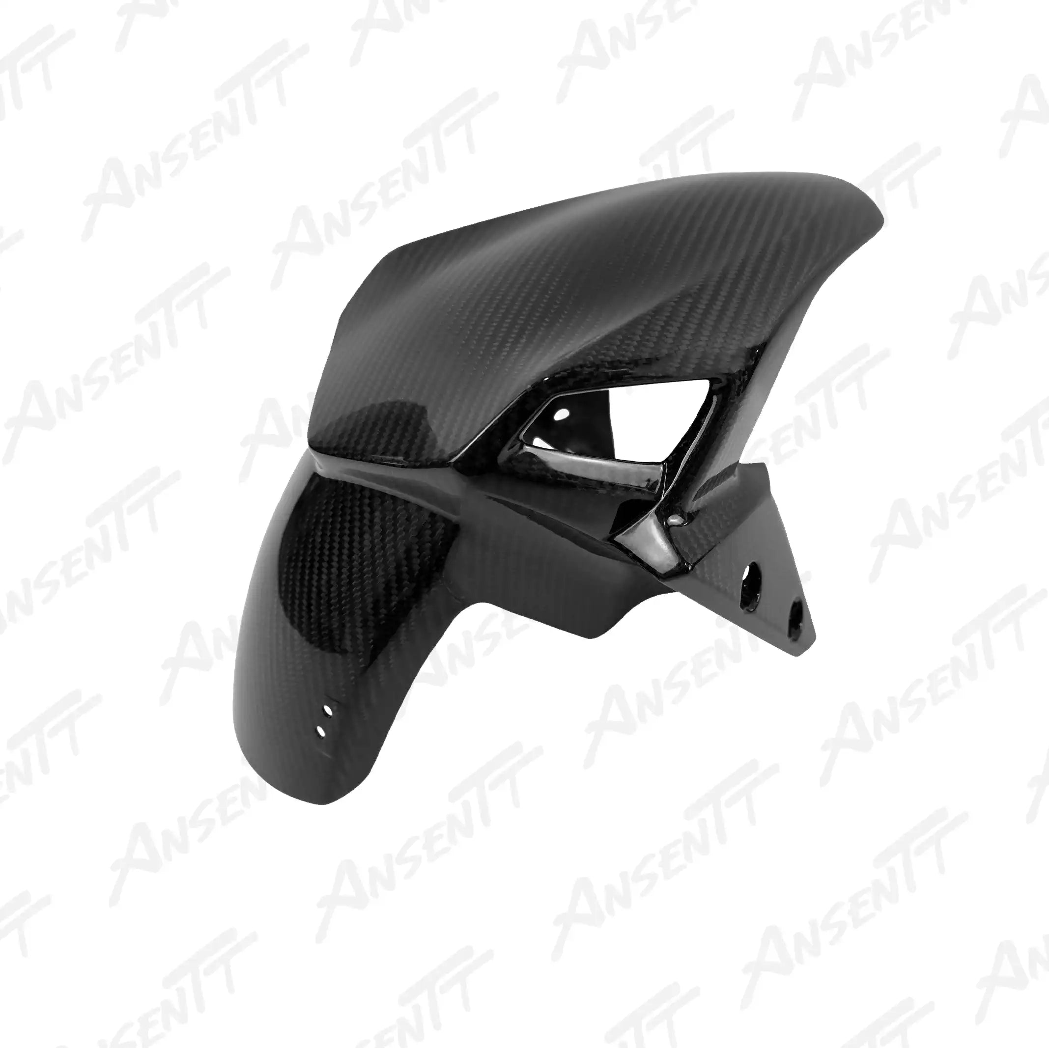 Carbon Fiber Front Fender Cowl for Kawasaki Z900  Z900 SE 2017-2024, 2x2 Twill Glossy