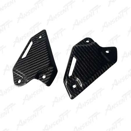 Carbon Fiber Footpeg Heel Guard Cowl Fairing (Pair) for Kawasaki Z900  Z900 SE 2020-2024, 2x2 Twill Glossy