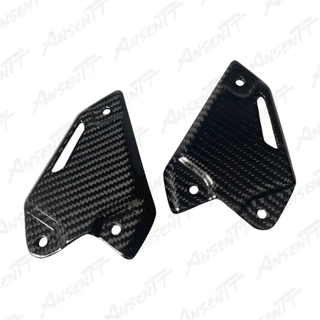 Carbon Fiber Footpeg Heel Guard Cowl Fairing (Pair) for Kawasaki Z900  Z900 SE 2020-2024, 2x2 Twill Glossy