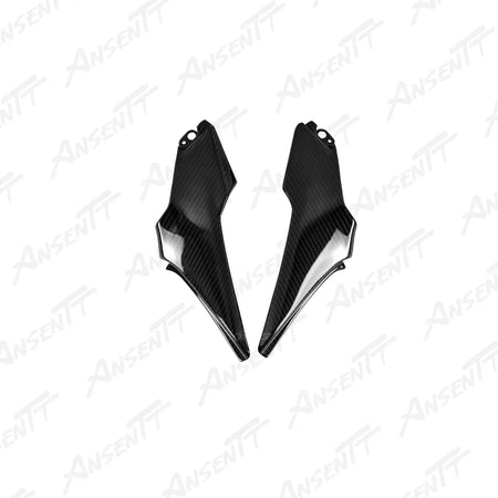 Carbon Fiber Seat Side Cowl Fairing (Pair) for Kawasaki Z900  Z900 SE 2020-2024, 2x2 Twill Glossy
