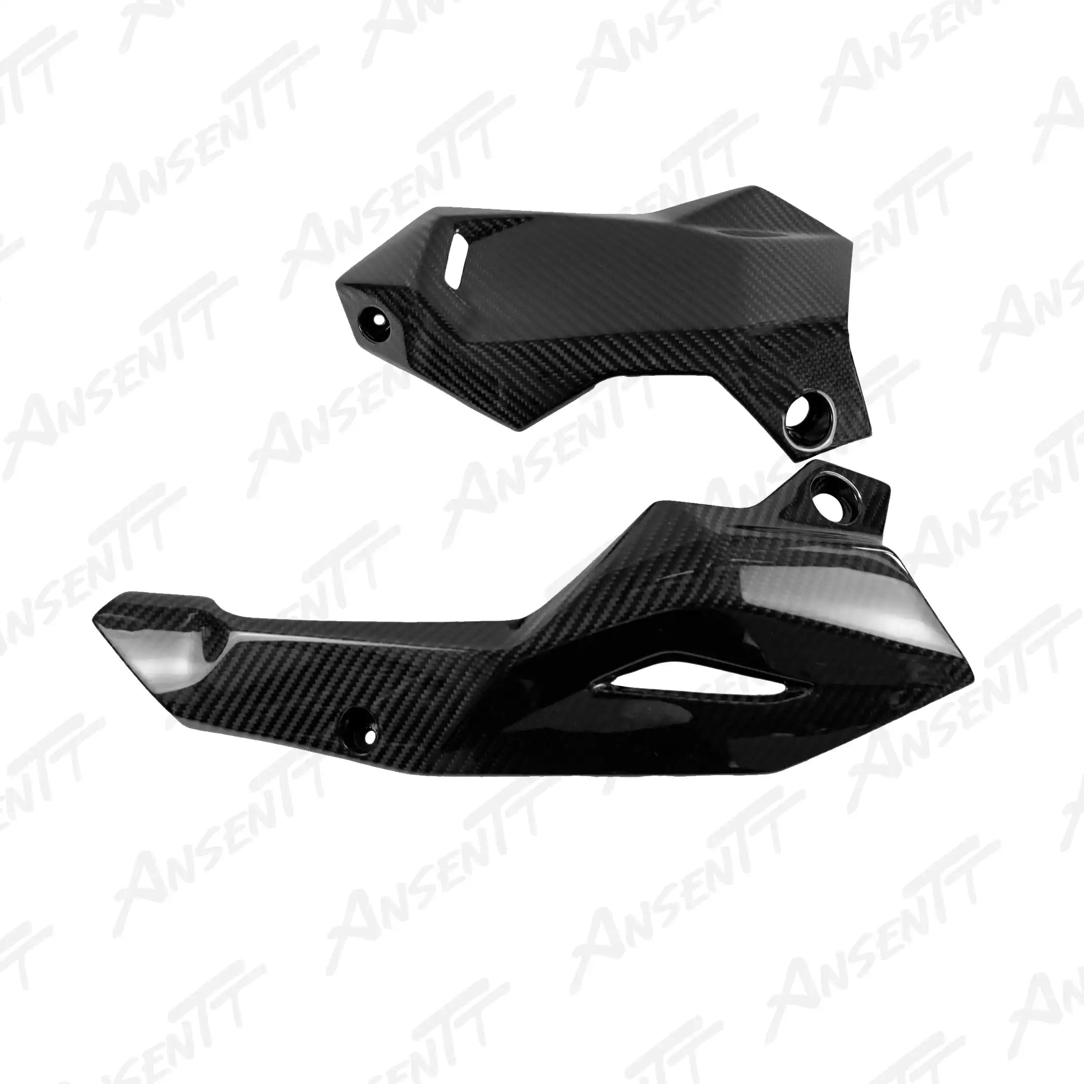 Carbon Fiber Belly Pan Cowl Fairing for Kawasaki Z900  Z900 SE 2020-2024, 2x2 Twill Glossy