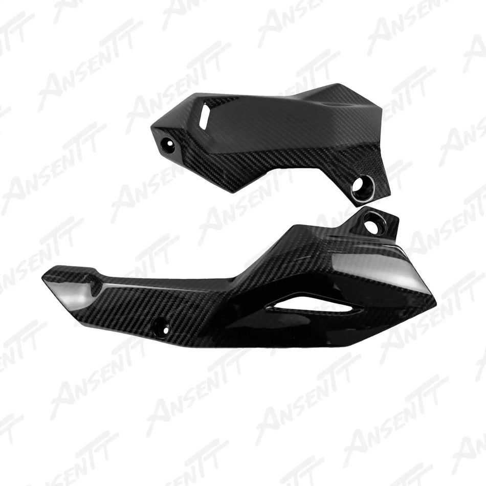 Carbon Fiber Belly Pan Cowl Fairing for Kawasaki Z900  Z900 SE 2020-2024, 2x2 Twill Glossy