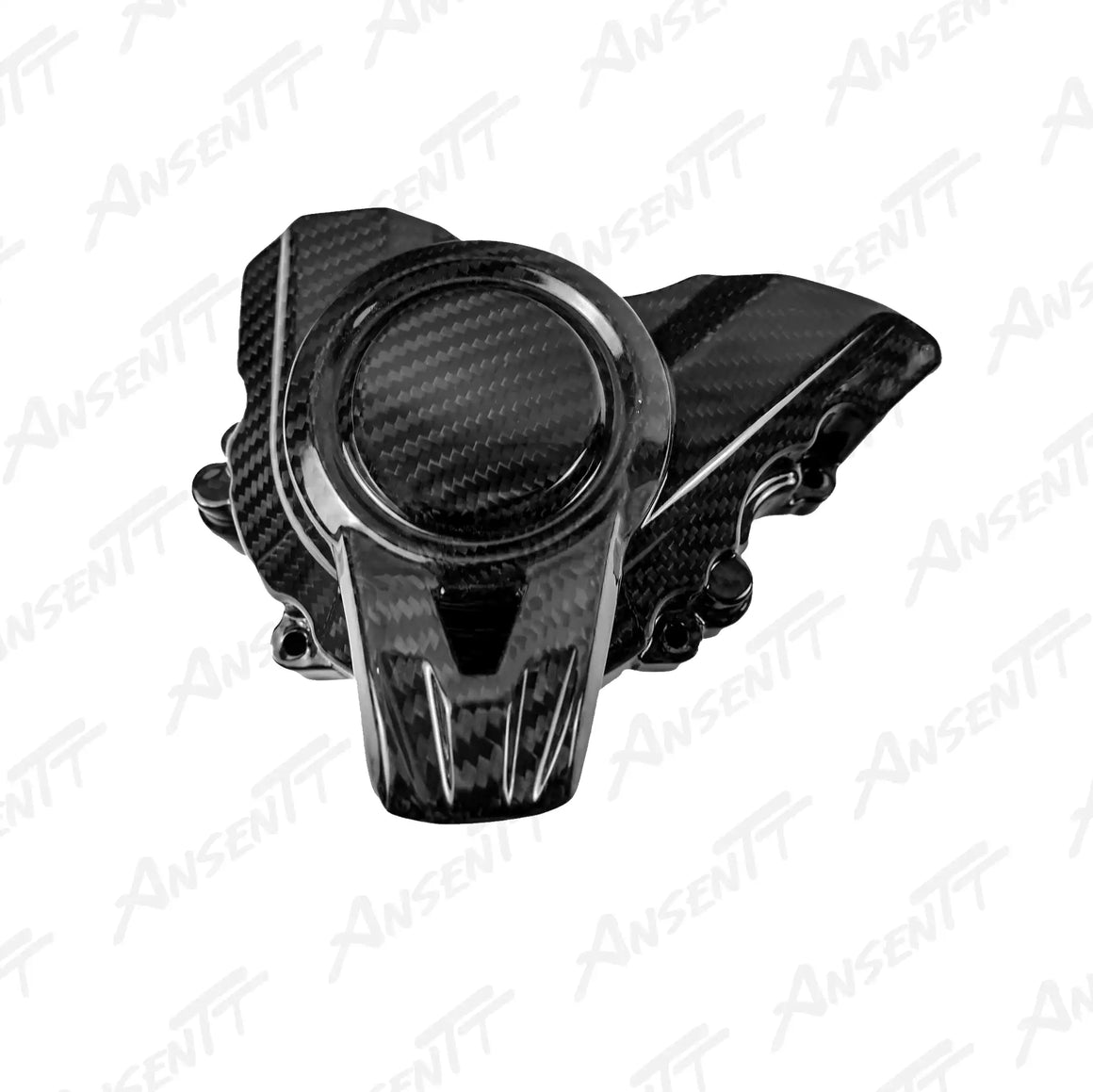 Carbon Fiber Sprocket Cowl Fairing for Kawasaki Z900  Z900 SE 2020-2024, 2x2 Twill Glossy