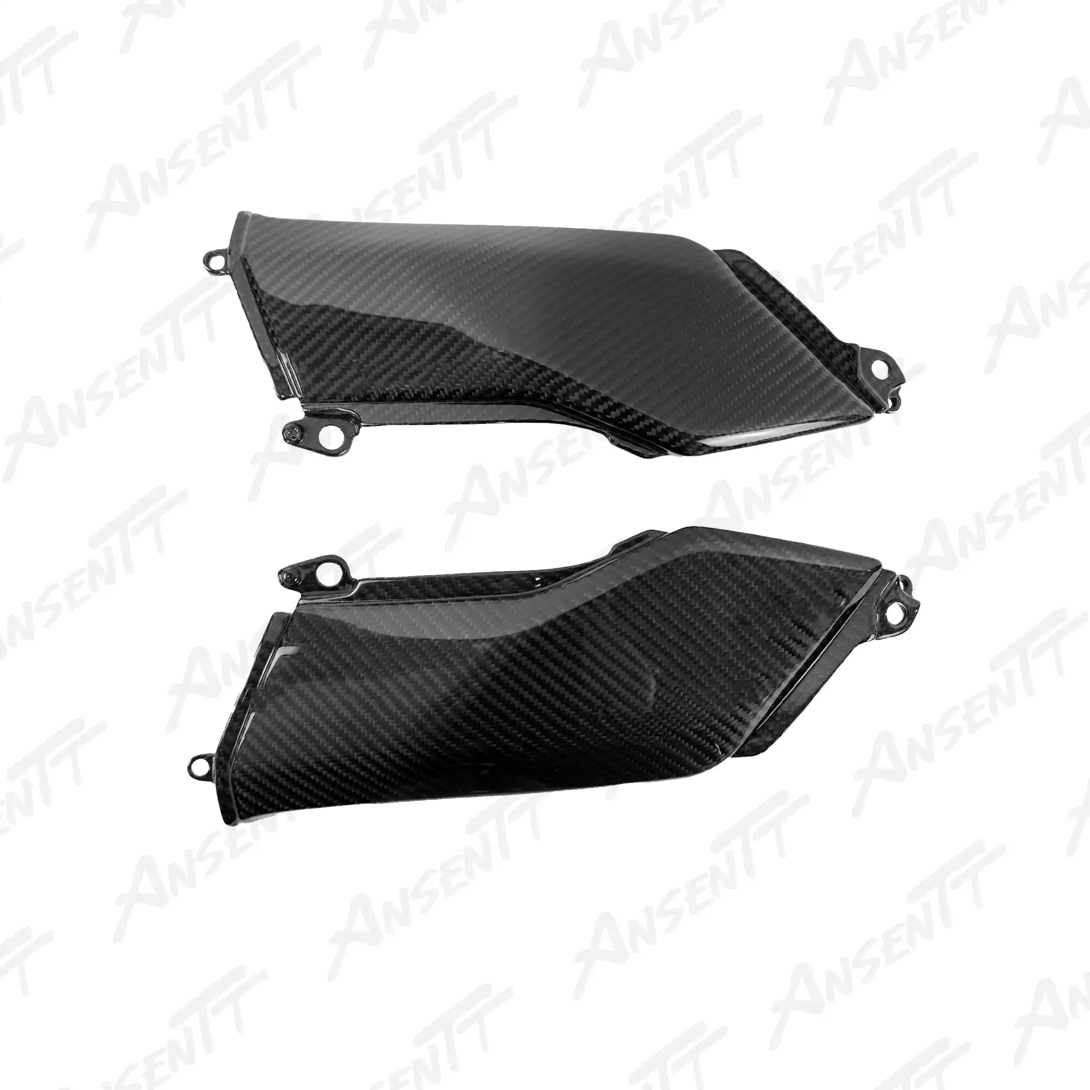 Carbon Fiber Lower Tank Cowl Fairing (Pair) for Kawasaki Z900  Z900 SE 2020-2024, 2x2 Twill Glossy