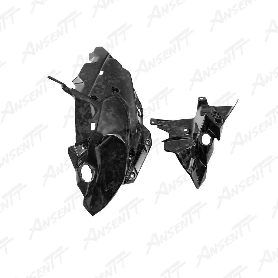 Carbon Fiber Side Fairing Inner Panels (Pair) for Kawasaki Z H2 Z H2 SE 2020-2026 - 2x2 Twill Glossy