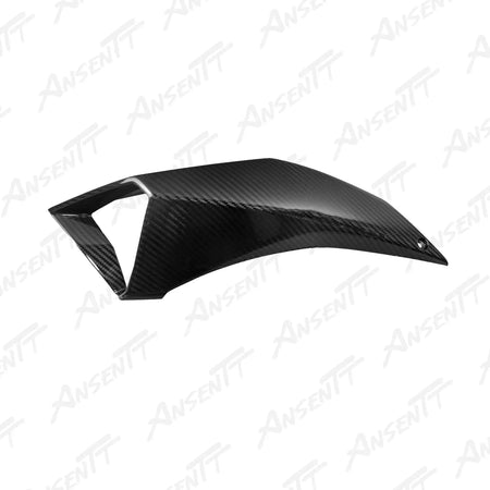 Carbon Fiber Air Intake Pipe Cover for Kawasaki Z H2 Z H2 SE 2020-2026 - 2x2 Twill Glossy
