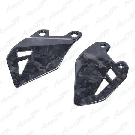 Carbon Fiber Heel Guards for Kawasaki Z H2 Z H2 SE 2020-2026 - 2x2 Twill Glossy