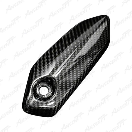 Carbon Fiber Exhaust Heat Shield for Kawasaki Z H2 Z H2 SE 2020-2026 - 2x2 Twill Glossy