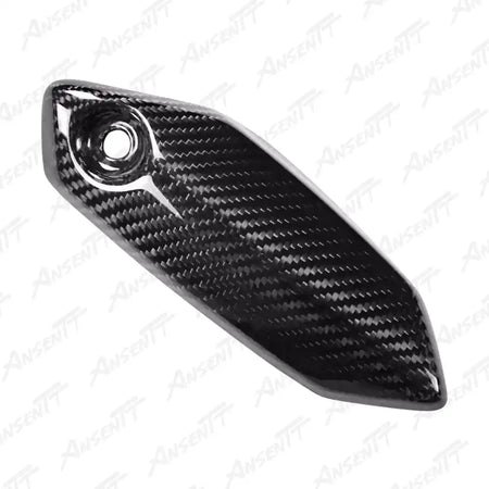 Carbon Fiber Exhaust Heat Shield for Kawasaki Z H2 Z H2 SE 2020-2026 - 2x2 Twill Glossy