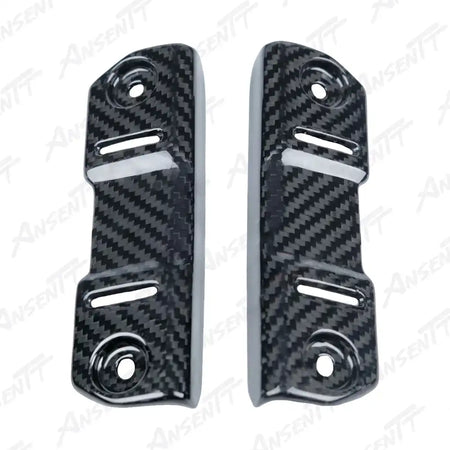 Carbon Fiber Radiator Guard (Pair) for Kawasaki Z H2 Z H2 SE 2020-2026 - 2x2 Twill Glossy