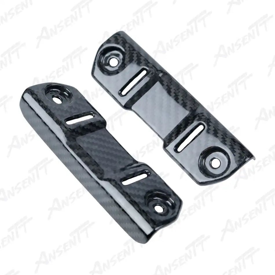 Carbon Fiber Radiator Guard (Pair) for Kawasaki Z H2 Z H2 SE 2020-2026 - 2x2 Twill Glossy