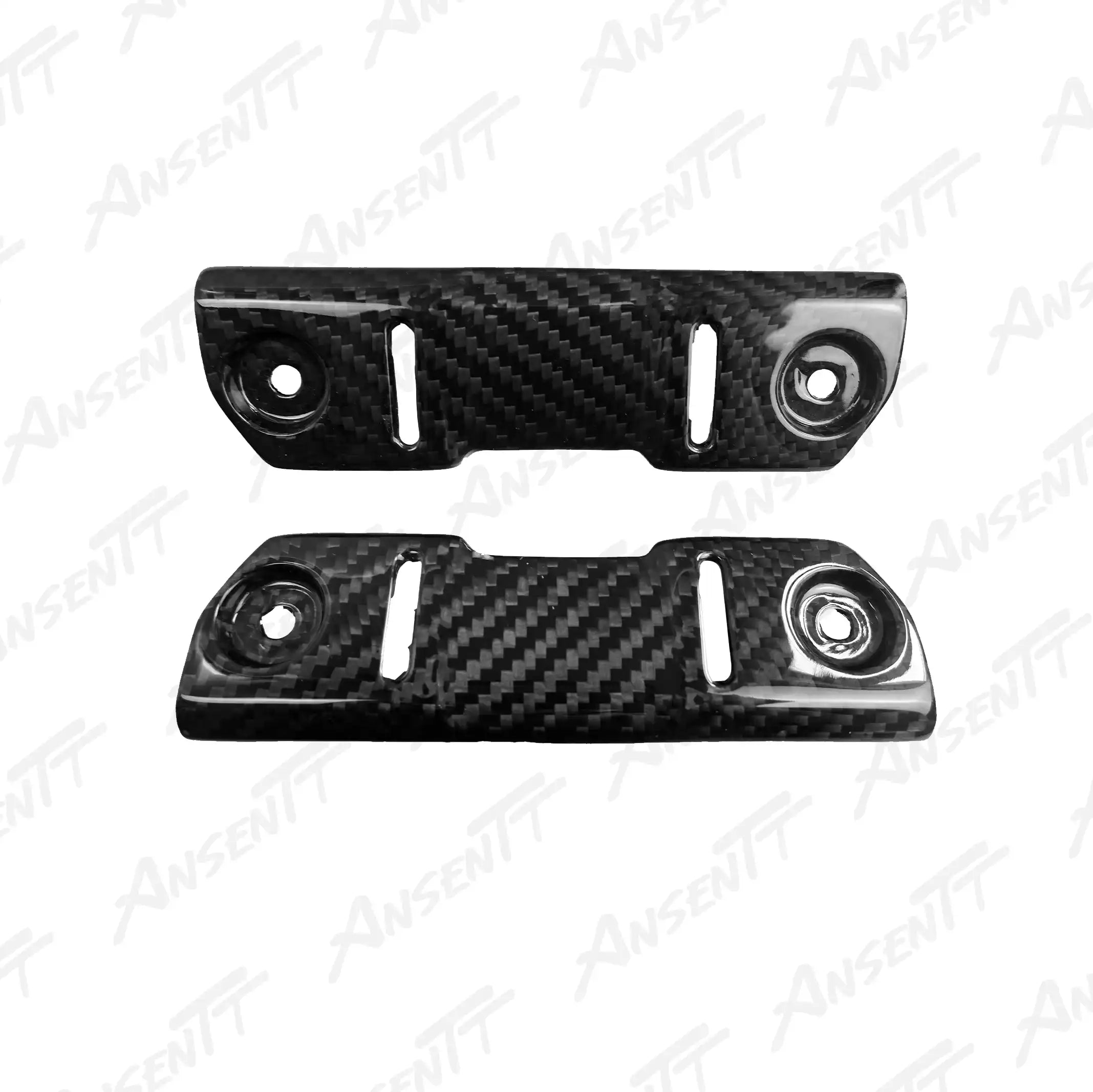 Carbon Fiber Radiator Guard (Pair) for Kawasaki Z H2 Z H2 SE 2020-2026 - 2x2 Twill Glossy