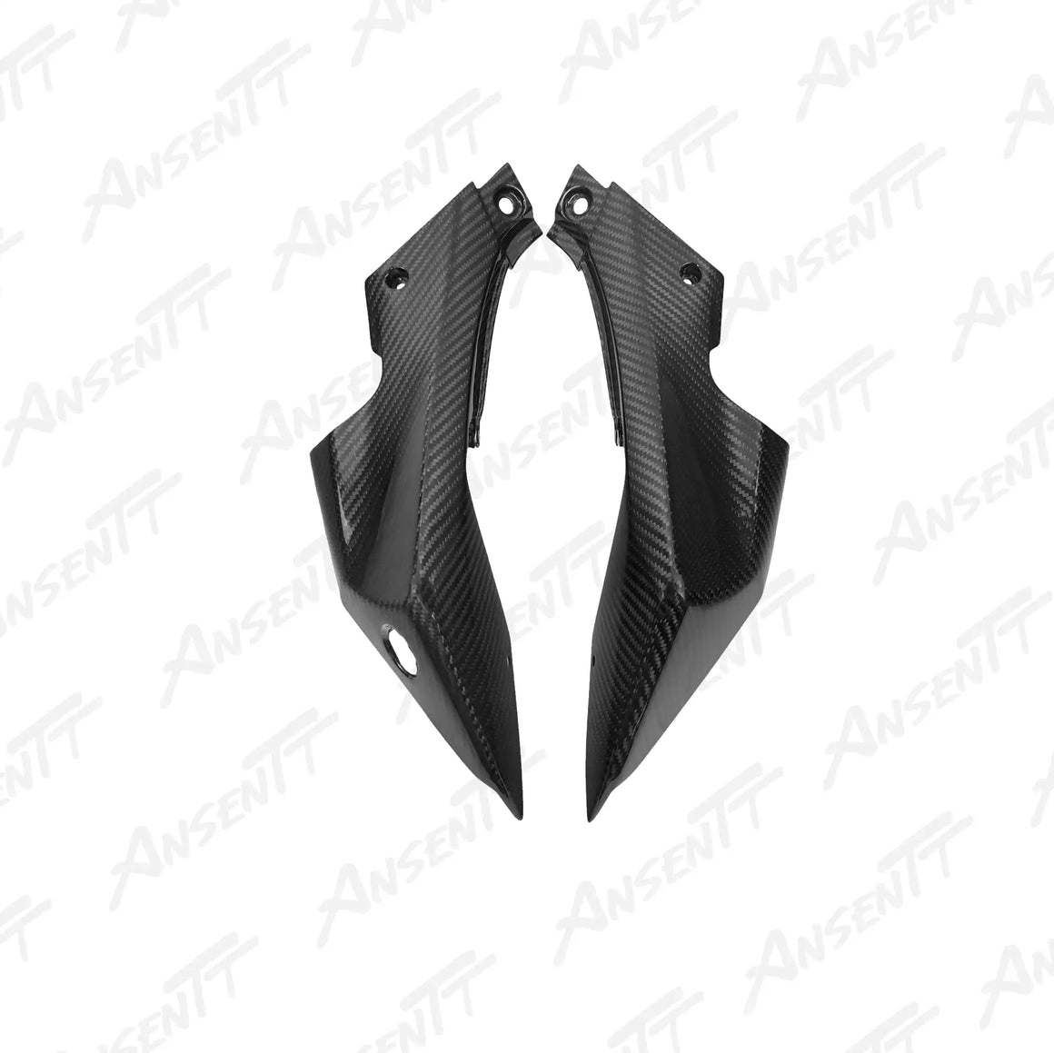 Carbon Fiber Rear Side Panel (Pair) for Kawasaki Z H2 Z H2 SE 2020-2026 - 2x2 Twill Glossy